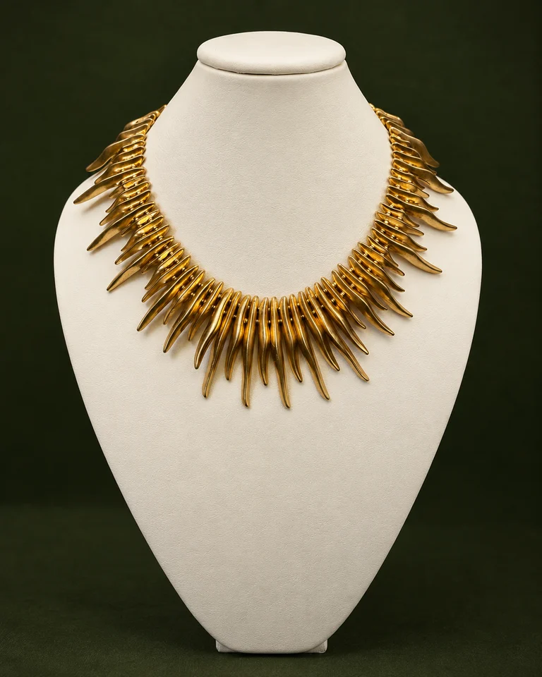 Collar solar dorado · fotografía 1